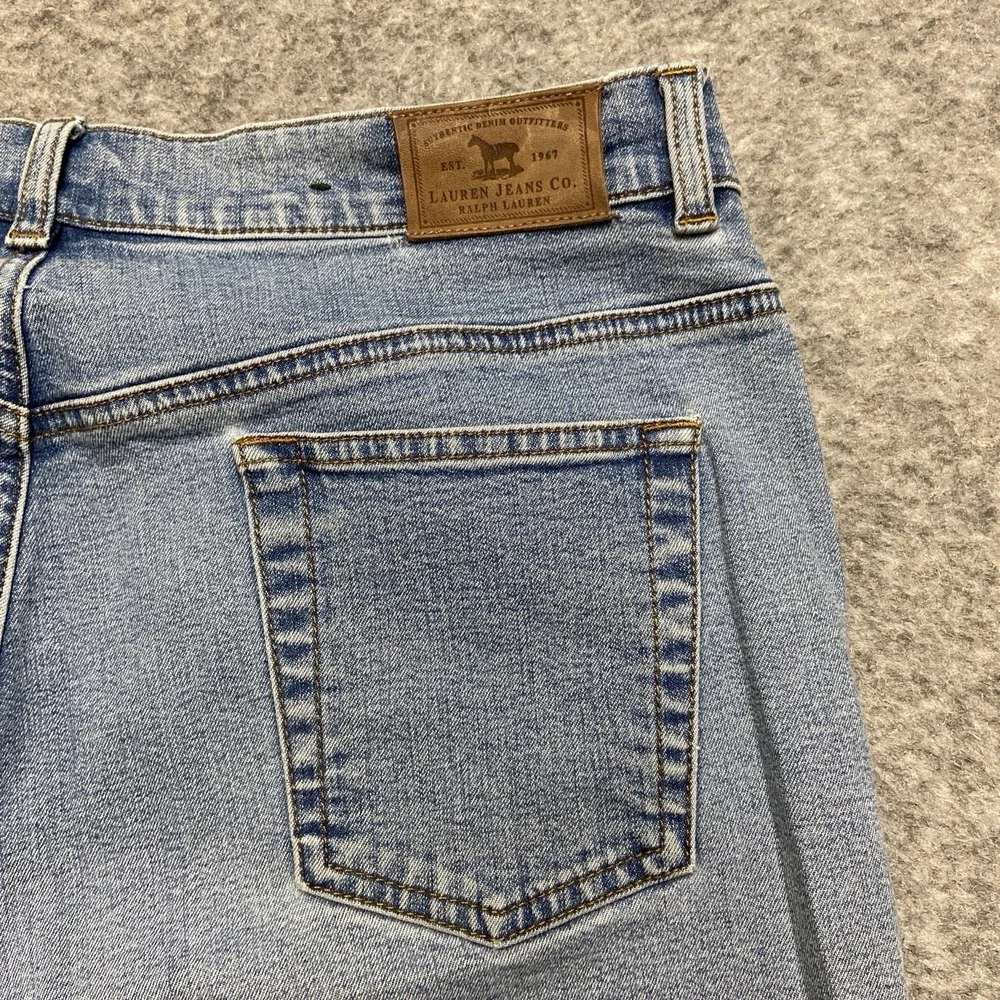 Lauren Ralph Lauren Straight Jeans Women's Size 12 Light Blue‎ Denim LRL